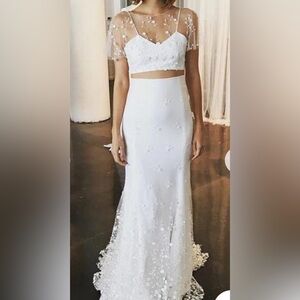 Two piece wedding dress